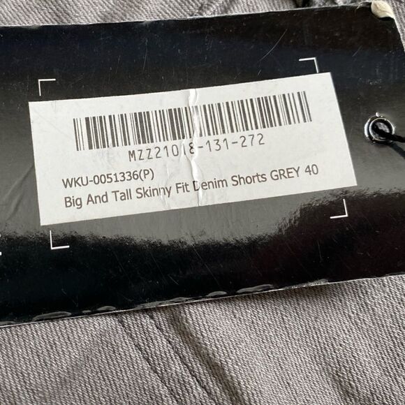 Boohoo Man Big & Tall Skinny Fit Shorts Mens Size 40 Fits Small Size 36 Waist - Picture 7 of 12